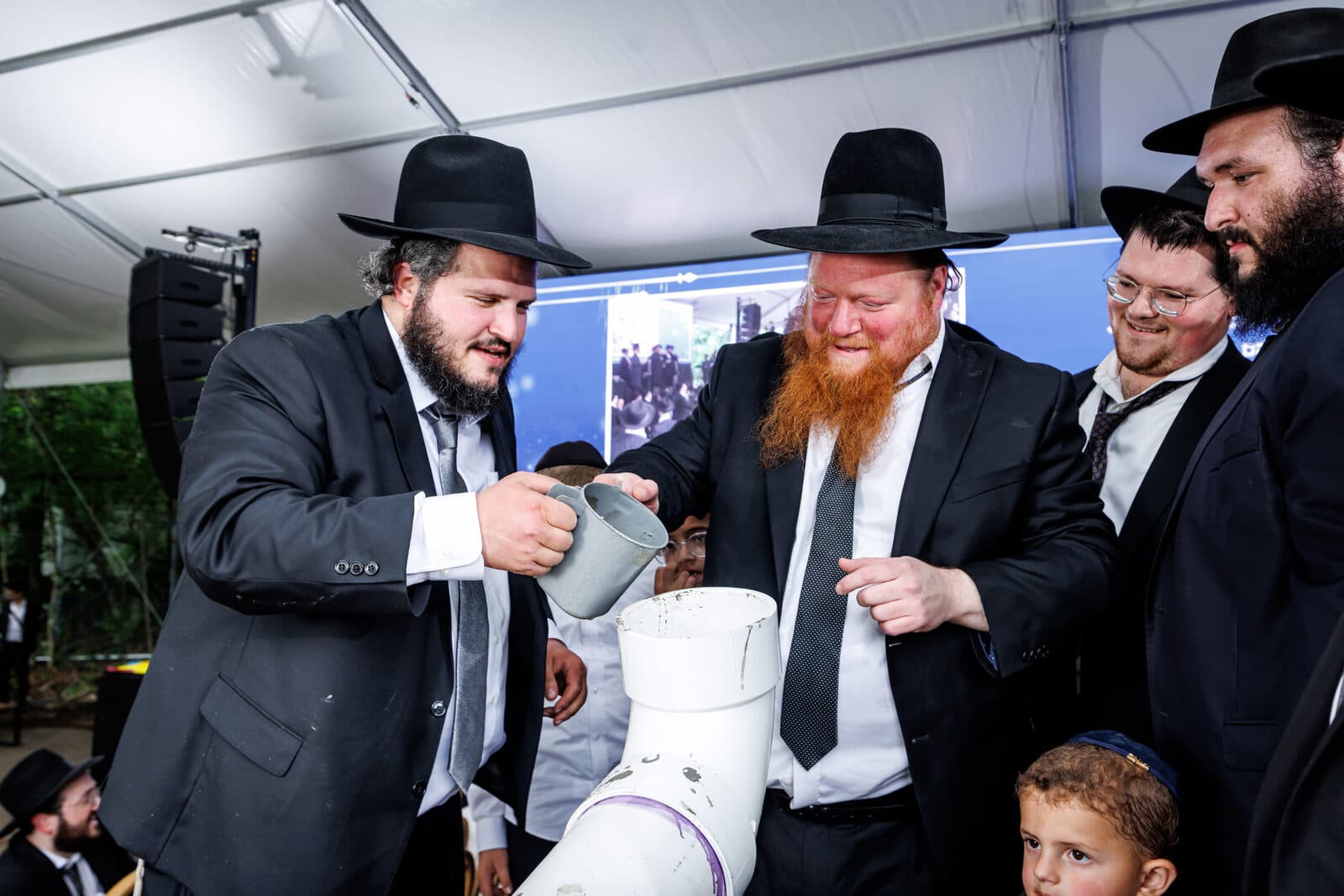 Kollel Birchas Avrohom — Hanachas Even HaPinah cornerstone-laying, Woodridge NY (photo 58 of 58)